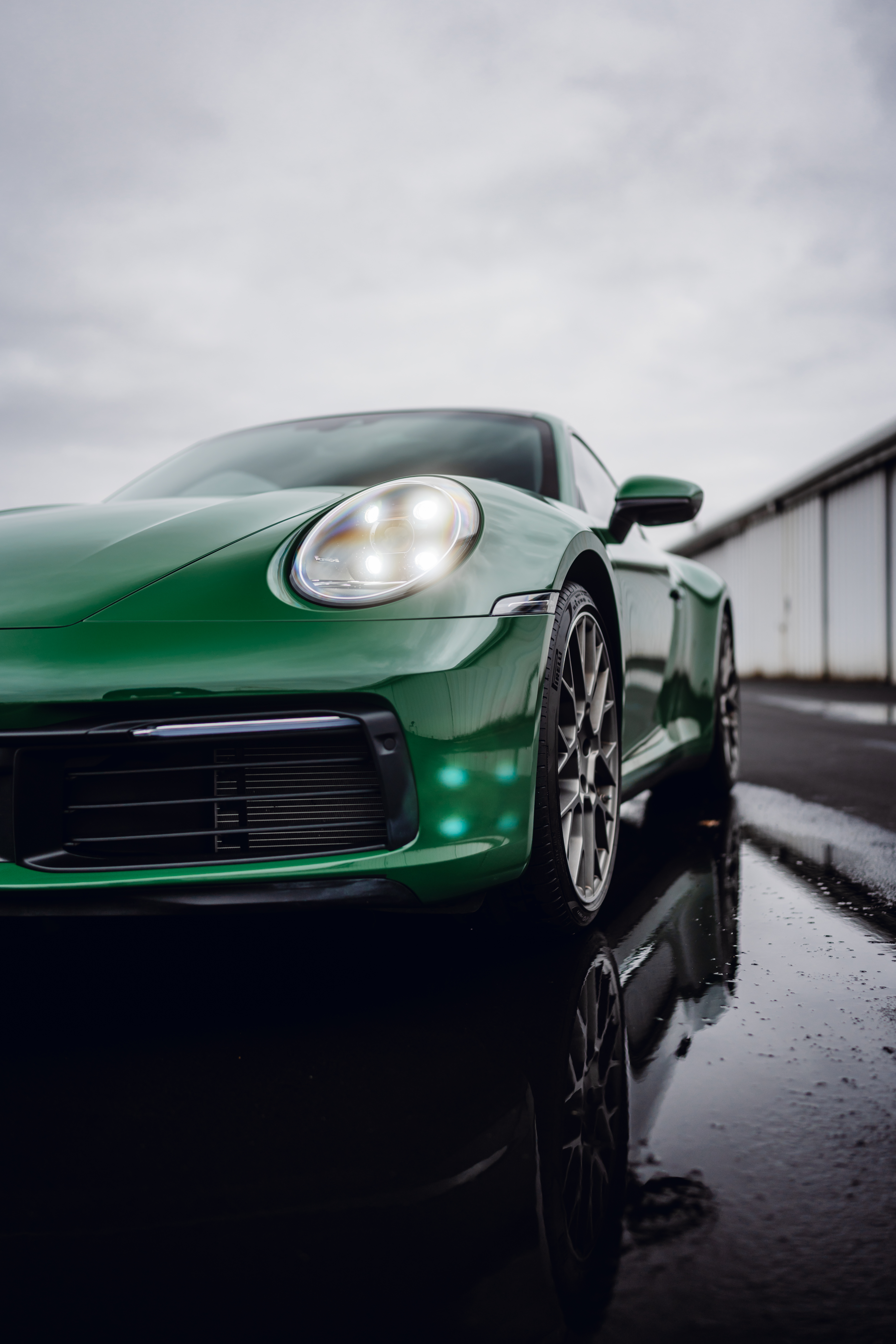 Porsche 911 Turbo S in British Racing Green PPF